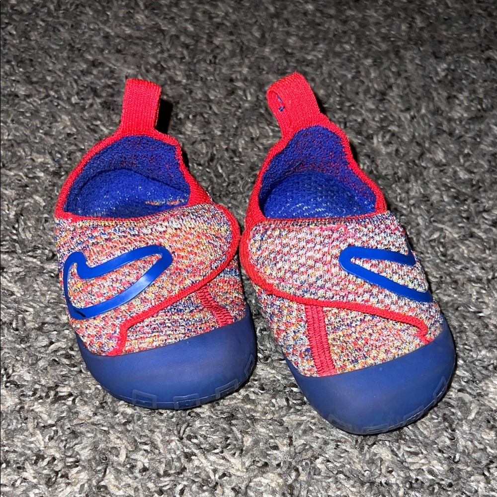 Nike Swoosh 1 Infant Sail/Siren Red/Vivid Sulfur/Game Royal 5c toddler